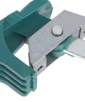 Heavy Duty Replacement Oven Handle For Commercial Kitchen Equipment Durable Plastic Grips showing green polymer handle and metal mount.