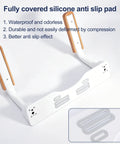 Hella Strong Toilet Safety Rails For Seniors With Badass Flip Up Armrests And Built Like A Truck Carbon Steel Frame, Tight Adjustable Grab Bar Setup For Bathroom Security, Brown Finish with anti-slip silicone pads.