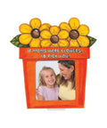 Paintable Wooden Picture Frame Kit for Kids Bulk 12 Pack with Easel Backs Kid Friendly Perfect Mothers Day Crafts Floral Pot Design