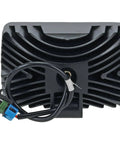 Back view of Beefy LED Combine Work Light 12V Flood Replacement For Case IH Tractors with magnetic mount and wiring connectors.