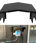 Badass Electric Vehicle Charger Cover Outdoor Protective Roof For Wall Boxes And Charging Piles Heavy Duty Carbon Steel Shield mounted above EV charger.