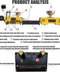 Product analysis diagram of Professional 3D Printer Filament Extruder And Waste Recycling Machine With Auto Coil Winder And Precise Temperature Control.