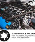Internal Tooth Locking Washers Set For Quick Clamping And Pro Grade Heavy Duty Fasteners Serrated Push On Washers