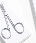Precise Cuticle Scissors For Salon Quality Nail Care, Ergonomic Nickel-Plated Steel Handles, Sharp Blades For Clean Trim, Easy To Clean With Alcohol Wipe, Smooth Operation And Pro Level Grooming, on white box