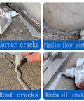 Premium Strength Concrete Crack Repair Adhesive And Quick Drying Waterproof Sealant For Driveway Patio Walkways Solid Fix Tough As Nails Outdoor Patch Gray Tube used on various cracked surfaces.