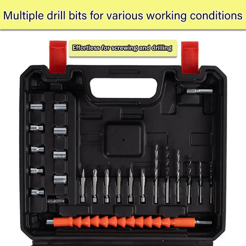 No Fuss Brushless Cordless Drill With Adjustable Torque And Smooth Variable Speed Trigger Built Like A Tank To Crush Daily Job Site Grind While Pumping Out Reliable Muscle drill bits kit in black case for various drilling tasks