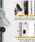 Adjustable Resistance Band Wall Anchor With Auto Locking Mechanism, Forty Inch Built Different Mount System close-up of steel frame details.