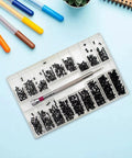 Hella Versatile Mini Precision Screw Kit Including 18 Types Of Heavy Duty Stainless Steel Micro Fasteners For Watch Repair Eyeglasses Laptops Cameras And Quick Fixes in a clear organizer with screws and a precision tool.