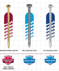 R4 9 X Three And One Eighth Inch Pro Grade Multi Purpose Framing Screws 720 PC Set With Rust Resistant Climatek Coating shown
