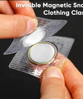 Sixty Four Piece Hidden Sew Magnetic Snap Kit delivers solid hold with a 0.6 inch invisible magnetic snap clothing clasp.