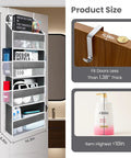 Crush Your Household Grind With This Solid Over The Door Organizer Sporting Four Heavy Duty Shelves And Four Deep Side Pockets crafted for flexible storage, fit for doors less than 1.38" thick.