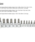 Versatile 13 Piece Wrench Hex Bit Socket Set With Tool Box Gear Up For Auto Maintenance And Repair 4 3 8 Drive Built Tough
