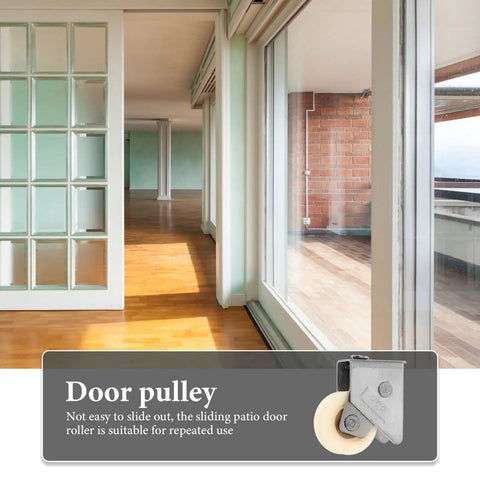 Top Shelf Stainless Steel Sliding Door Pulley Roller Adjustable 31-39mm Heavy Duty Window Wheel for smooth patio doors.