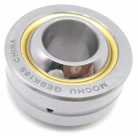 Gebk16s Metric Radial Spherical Plain Bearing with 16mm ID 38mm OD, featuring precision lubrication grooves.