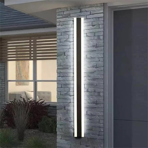 Sick Bad Ass Rectangular LED Wall Light Strip Tube Waterproof For Outdoor Garden And Indoors Modern Aluminum Wall Sconce, 150cm long.