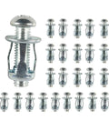 Heavy Duty Rivet Nuts Firm Snap Lock Zinc Plated Steel Kit Expands For Ridiculous Strength On Furniture Wall Mounts And Diy Repairs Screw Bolts Fastening Hardware Gets The Job Done With Pro Grade Performance 25 Pc Set displayed in a group arrangement.