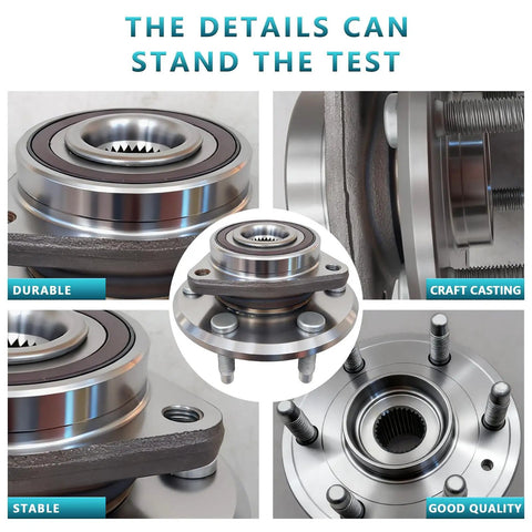 Solid As A Rock Wheel Bearing Hub Assembly Kit 513277 close-up showing durable and stable design, suitable for GMC Acadia and Chevy Traverse.