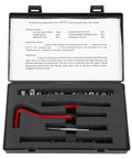 Pro Grade M7x1 Thread Repair Kit 25 Piece Stainless Steel Insert Set With Drill Tap Wrench Breaker And Hex Wrench For Aluminum Auto Parts And High Voltage Repairs open case with inserts and tools