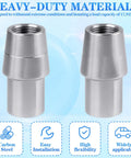 Five Eighths Inch 18 Thread Right Hand And Left Hand Weld In Bung Tube Adapter Kit With Universal Heim Joint Built To Last For Steel Tubing And Tie Rod End Setups, 1045 steel