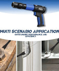 Air Hammer Chisel Kit With 4 Chisels And Quick Change Retainer, 2200 BPM, 250mm Barrel demonstrating multi-scenario application