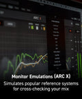 ARC Studio Room Correction System With High Precision Microphone, Pro Grade Calibration Software displayed on screen
