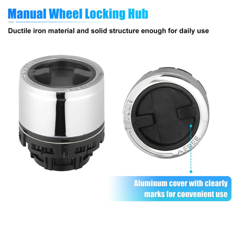 Front Manual Wheel Locking Hub Assembly For Ford Explorer 1995 To 2001 Ranger 1998 To 2003 And Mazda B Series Pickup 2001 To 2008 OE Number F87Z 3B396 BA 15001.7 Locking Drive Hub