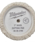 7 Inch Polishing And Finishing Pad Kit For Dual Action Polisher Easy Centering Hole Featuring 7-inch wool cutting pad