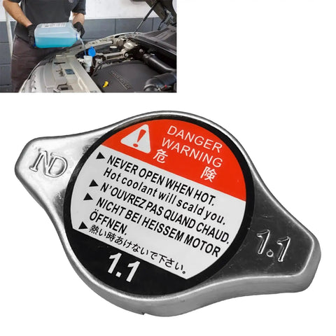 Top Shelf Coolant Radiator Cap Dead Ringer Replacement for Honda Civic Accord Crv Pilot Odyssey, 1.1 pressure seal.