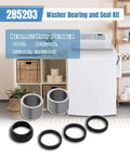 Heavy Duty Washer Bearing And Seal Kit Quick Change Replaces 285203 And 470615 For Whirlpool And Kenmore Units with seals and parts.