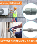 Half Inch Liquid Tight Double Ended Conduit Connector Pack Of Twelve For PVC Flexible Conduit Fittings Easy Wire Pass Through