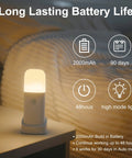Motion Sensor Night Light Dimmable With 5 Brightness Levels, 2000mAh Rechargeable Battery, on bedside table