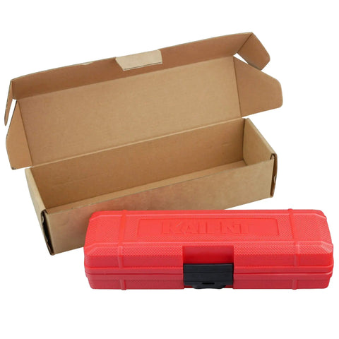 Heavy Duty Manual Impact Driver Set With Three Eighths Inch And One Half Inch Drive, Twenty Five Piece Kit in red case and box