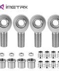 Badass 1.25 Inch Chromoly Heim Joint Rod End Kit Featuring Dual Thread Panhard Linkage For Gnarly Off Road Suspension Upgrades And Beast Mode Truck Builds, includes four chromoly rod ends with adapters.