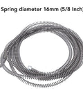 Heavy Duty 16 MM Drain Auger Cable For Drill Powered Plumbing Snake with 16mm spring diameter for clearing stubborn clogs.