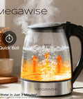 1.8L Electric Kettle With Beast Fast Boil Tech, Auto Shut Off, BPA Free Food Grade Material, Large Capacity Hot Water Boiler