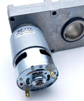 Go Getter Powerhouse Heavy Duty 12 Volt DC Gear Motor With Hollow Shaft, compact design for consistent speed in automation.