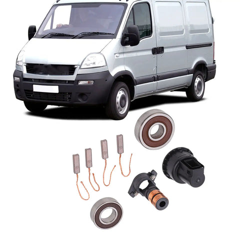 Tough As Nails Alternator Rebuild Kit Featuring Premium Slip Ring Brushes And Robust Bearing Set with vehicle background
