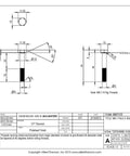 Top Shelf Grade Two Titanium Hex Head Bolts M6 Metric Thread By Forty Millimeter Pack Of Ten corrosion resistant fasteners drawing with dimensions.