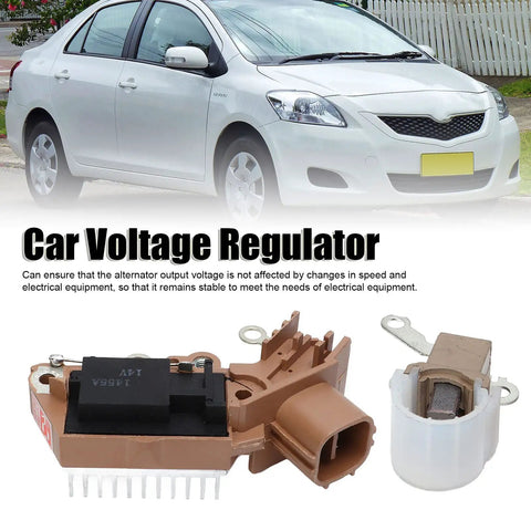 Heavy Duty Alternator Rebuild Kit With Top Shelf Voltage Regulator and Long Haul Carbon Brushes For 1.5L Drivetrains 2006 To 2012 showing voltage regulator and brushes.