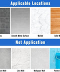 Illustration of wall surfaces for Gold Five Piece Bathroom Hardware Set installation: tiles, metal, marble, wood; not cement, lime, wallpaper, painted.