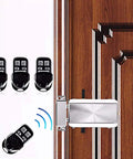 Smart Wireless Electronic Deadbolt Lock With Keyless Entry No Keys Needed, Anti Theft Home Security System installed on a door