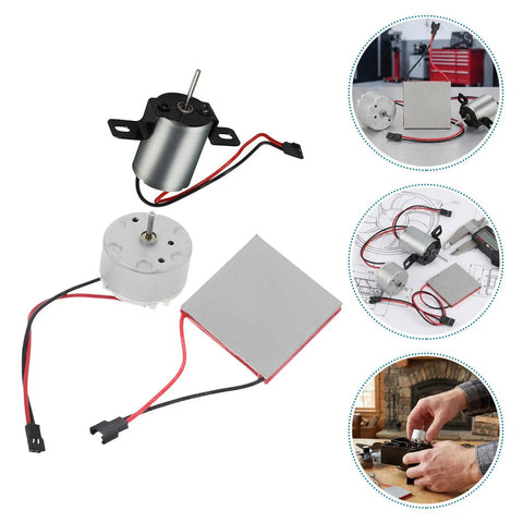 Universal Fireplace Fan Motor Replacement Kit For Wood Stoves And Fireplaces, Heavy Duty Metal Construction, Easy Install, Compact Repair Set For DIY Hearth Upgrades, Keeps Heat Flow Steady And Quiet, motor parts and heat plate