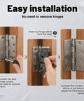 Door Hinge Shims Kit for Easy Alignment and Gap Filling, 12 Pcs Adjustable 0.050 Inch Thick Spacers installation process