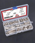 Get Your Hands on These Badass M5 Chicago Binding Screws Assortment Packing 240 Pieces Of Phillips Heads And Extenders in storage case.