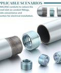 25 Pack Reducer Threaded Bushings Three Quarters Inch To One Half Inch Galvanized Steel For Electrical Conduit Connections