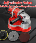 Heavy Duty Tri Head Angle Grinder With 2800W Pure Copper Motor Eight Inch Floor Polisher and Wall Sander Set with discs.