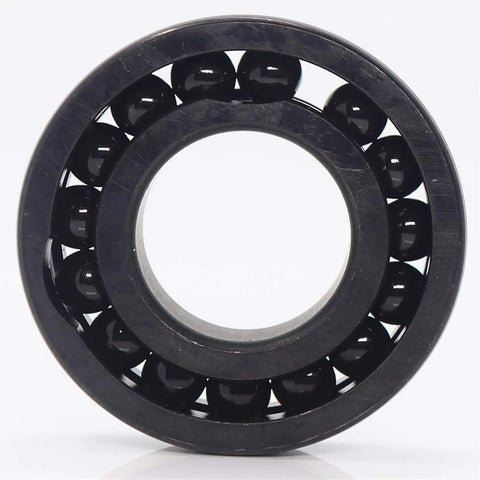 Dead Serious High Temperature Chrome Steel Full Ball Bearings 50X80X10mm TB16010 showing black balls in open design for heavy machinery.