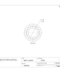 Built Tough 16150 Tapered Roller Bearing Inner Race Cone 1 5 Inch Bore 0 813 Cone Width Steel front view diagram.