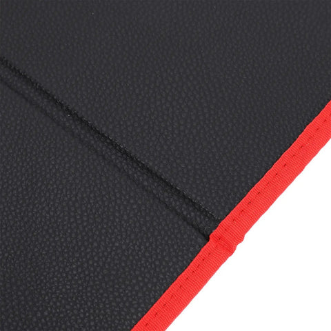 Foldable Magnetic Tool Mat With 40 Lbs Hold, Flexible Parts Organizer For Auto Repair And Electronics, black fabric with red edge