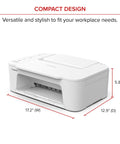 All In One Wireless Printer For Home Use With Easy Setup And Fast Print Speeds Print Copy Scan In One Compact White Unit